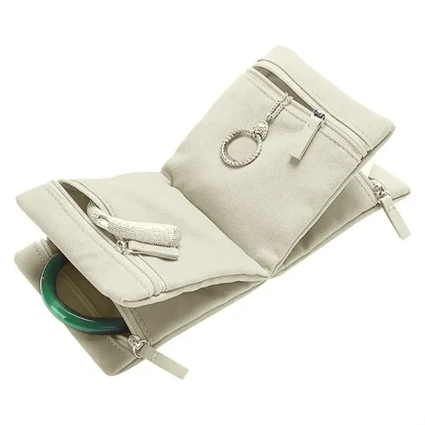 Jewelry Organizer Bag with Zipper Storage Case for Necklaces