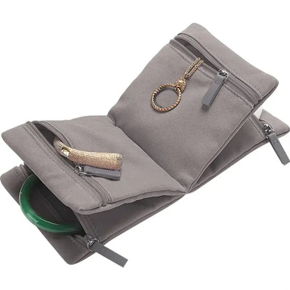 Jewelry Organizer Bag with Zipper Storage Case for Necklaces