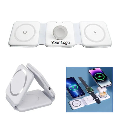 3-in-1 Wireless Charger for iWatch Airpods and Smart Phone
