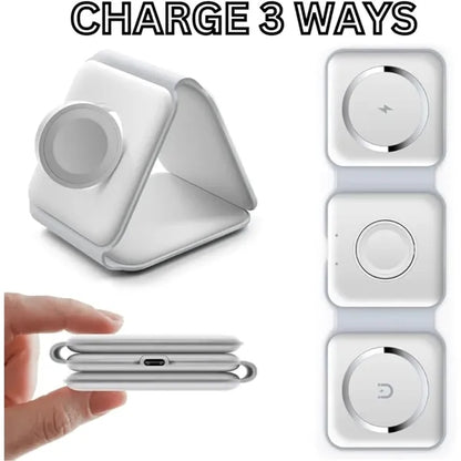 3-in-1 Wireless Charger for iWatch Airpods and Smart Phone