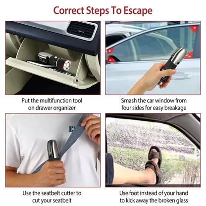 Ultra Bright Flashlight With Multi Emergency Tool "