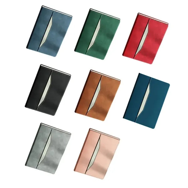 A5 PU Leather Notebook with Storage Pocket