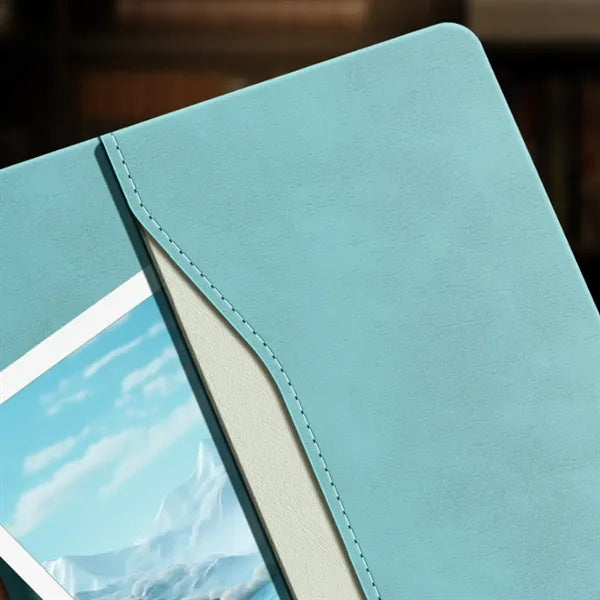 A5 PU Leather Notebook with Storage Pocket