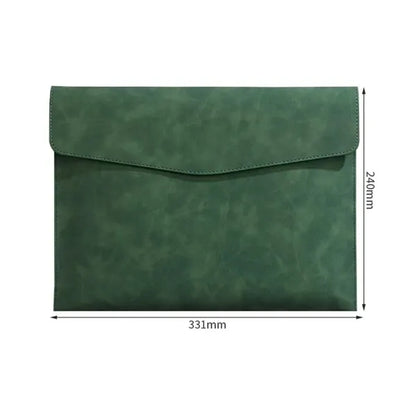 A4 PU Leather Laptop & Document Sleeve with Magnetic Closure