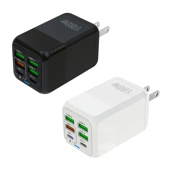 150W 6 Port USB Wall Charger with US Plug