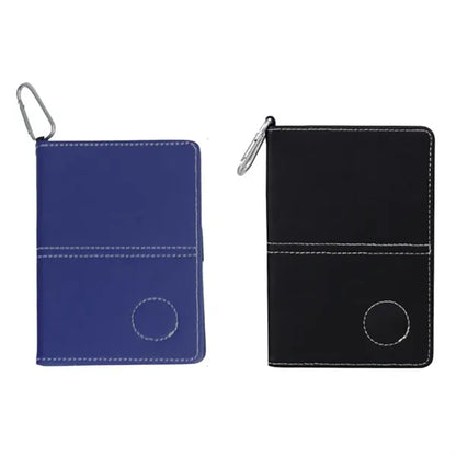 Golf Scorecard Holder with PU Leather Cover & Pen Clip