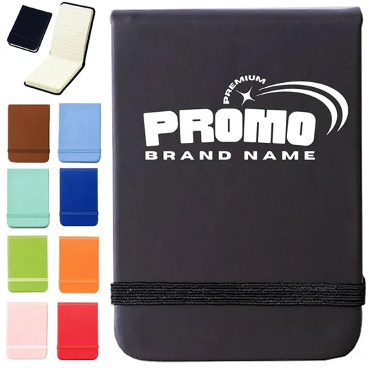 A6 PU Leather Notebook with Elastic Band Closure