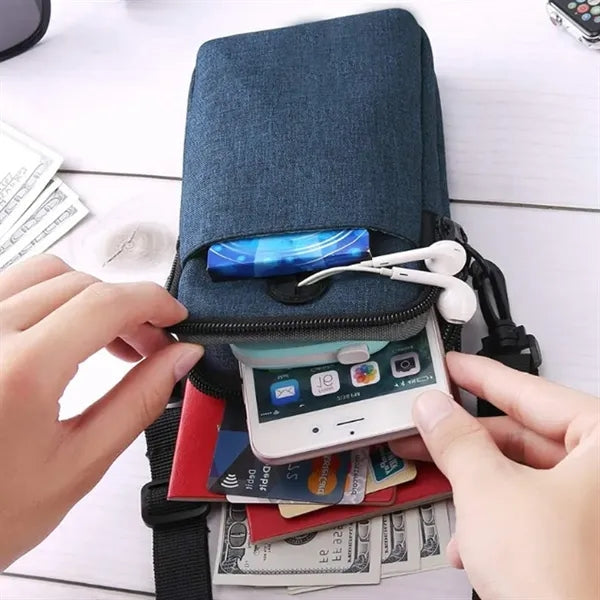 Eco-Friendly Crossbody Bag with Headphone Port