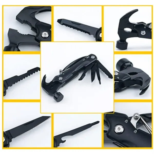 Multifunction Emergency Hammer Tool With Pliers Saw Knife