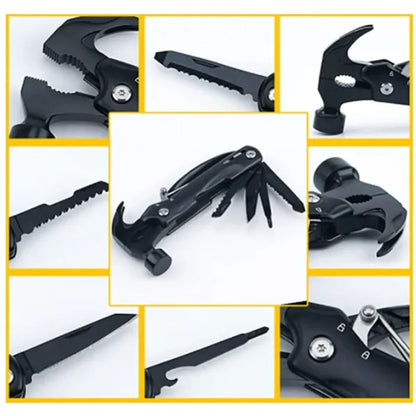 Multifunction Emergency Hammer Tool With Pliers Saw Knife