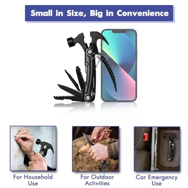 Multifunction Emergency Hammer Tool With Pliers Saw Knife