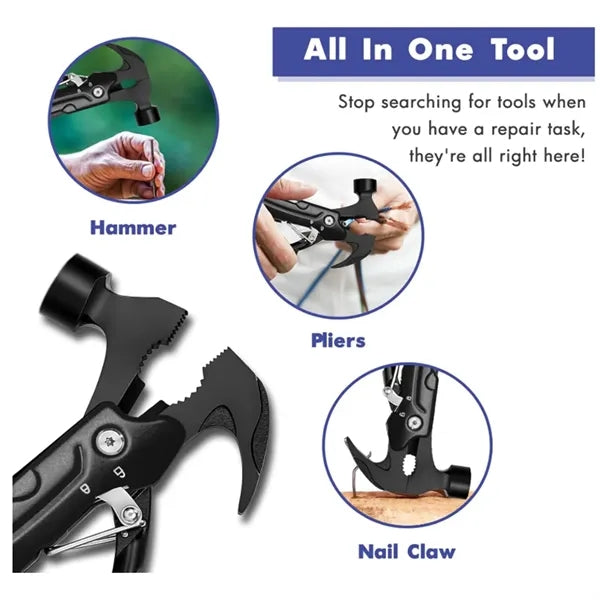 Multifunction Emergency Hammer Tool With Pliers Saw Knife