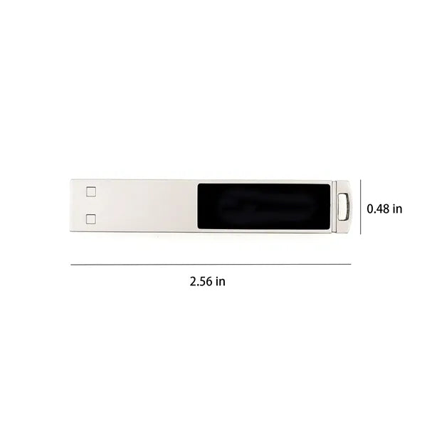 LED Logo Flash Drive Bookmark Clip USB Stick With Metal Hous