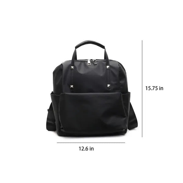 Waterproof Nylon Backpack Tote With Top Handle Work Travel