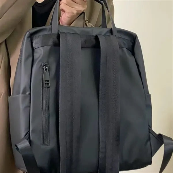 Waterproof Nylon Backpack Tote With Top Handle Work Travel