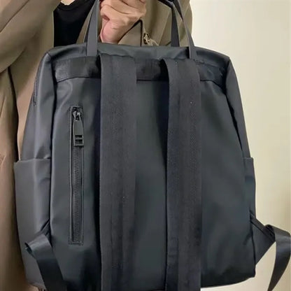 Waterproof Nylon Backpack Tote With Top Handle Work Travel