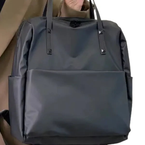 Waterproof Nylon Backpack Tote With Top Handle Work Travel