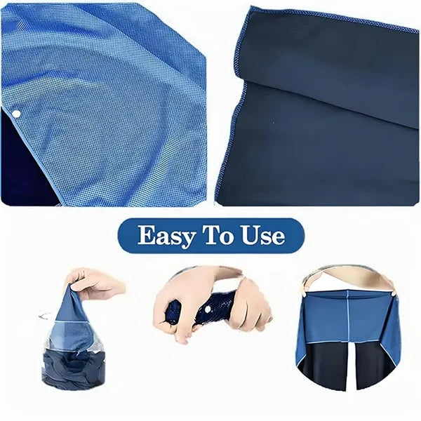 Breathable UPF 50 Quick-Dry Cooling Outdoor Hoodie Towel