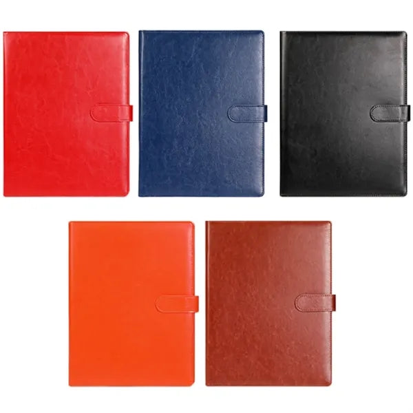 PU Leather A4 Portfolio Folder with Clipboard