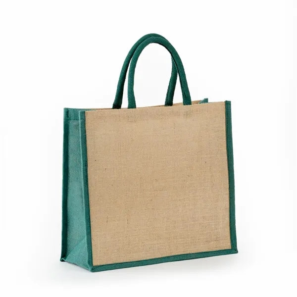 Eco-Friendly Jute Tote Bag with Rope Handles