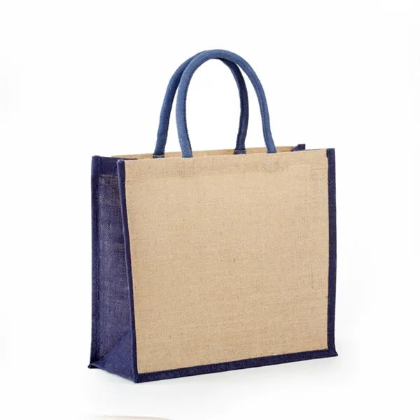 Eco-Friendly Jute Tote Bag with Rope Handles