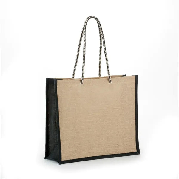 Stylish Jute Tote with Rope Handles