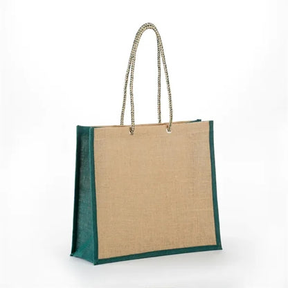 Stylish Jute Tote with Rope Handles