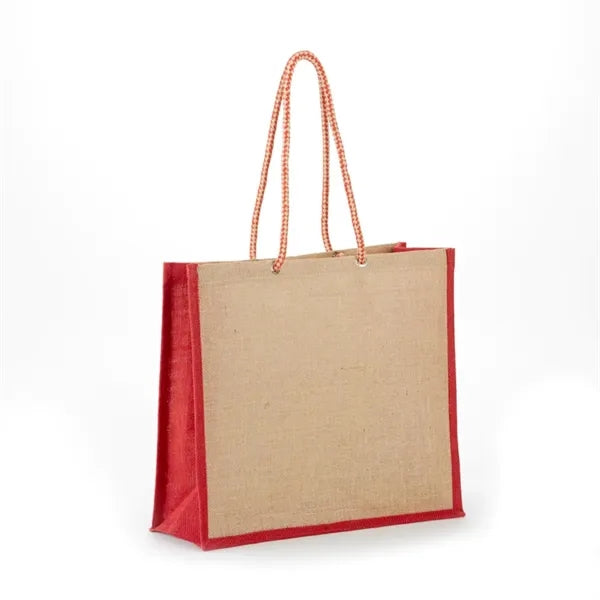Stylish Jute Tote with Rope Handles