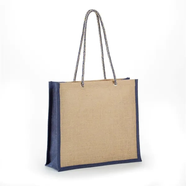 Stylish Jute Tote with Rope Handles