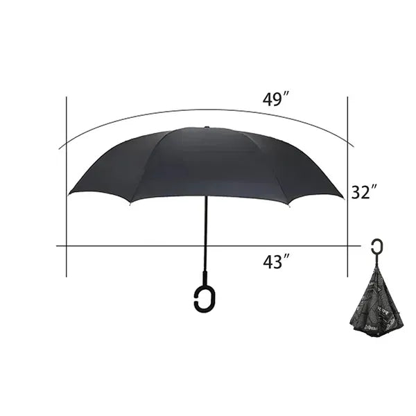 C Handle Reverse Umbrella ( 49.21 " x 42.52 " x 31.50 ")