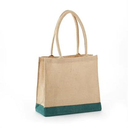 All Natural Jute Tote Bag with Rope Handles