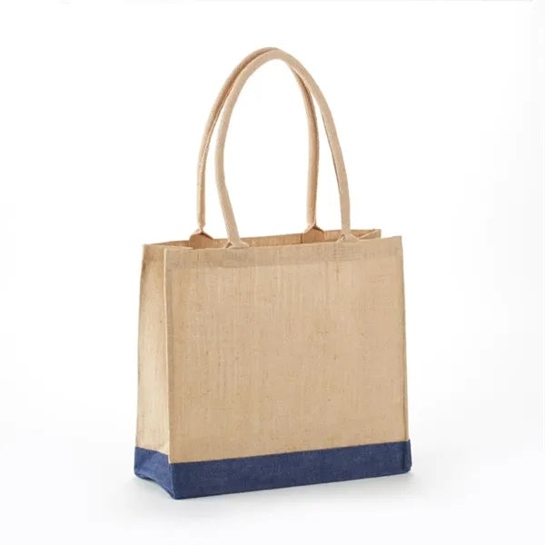 All Natural Jute Tote Bag with Rope Handles