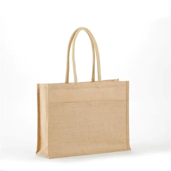 Eco-Friendly 2-Tone Jute Shopping Tote