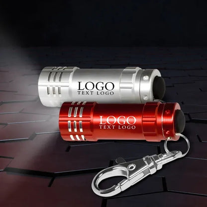 Shine Bright Mini LED Flashlight Swivel Key Chain
