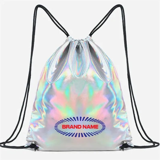 Iridescent Sport Bag Drawstring Backpack