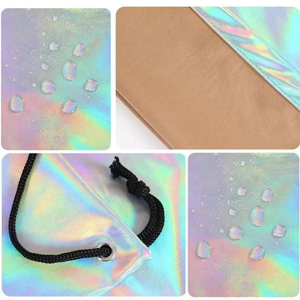 Iridescent Sport Bag Drawstring Backpack