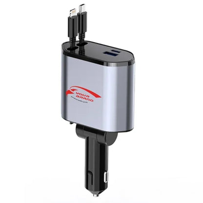 120W Fast Charging Retractable Car Charger