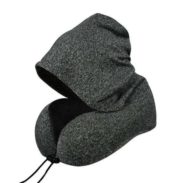 Travel Neck Removable Memory Cotton Hooded U Shaped Pillow