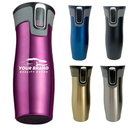 14OZ. Stainless Steel Double Wall Travel Mug Leakage Cups