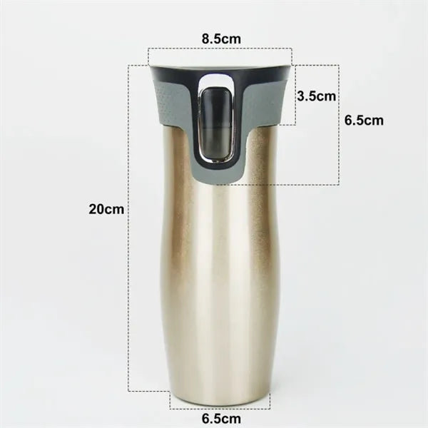 14OZ. Stainless Steel Double Wall Travel Mug Leakage Cups