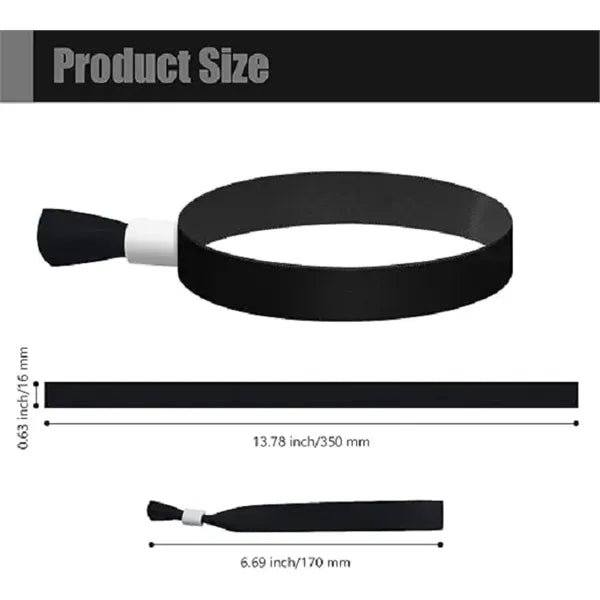 Events Lightweight Concert Club Entry Custom Cloth Wristband