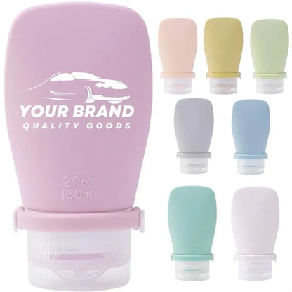 2oz. Silicone Travel Dispensing Cosmetic Products Bottle Set