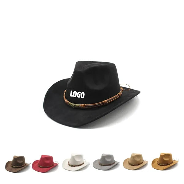 Western Suede Cowboy Hat