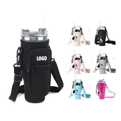 40oz Tumbler Carrier Sleeve with Adjustable Strap.