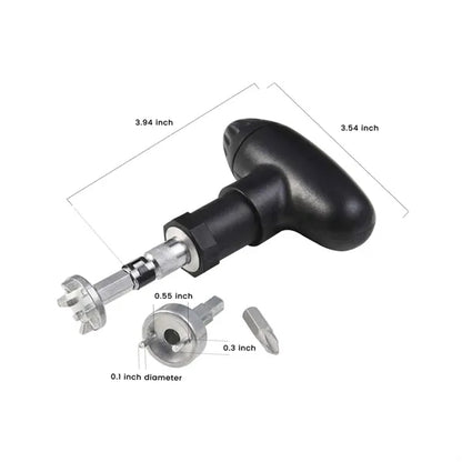 T-Handle Ratchet Screwdriver Set with Interchangeable Bits