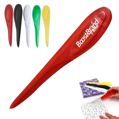 Plastic Letter Opener with Smooth Edge for Office Use