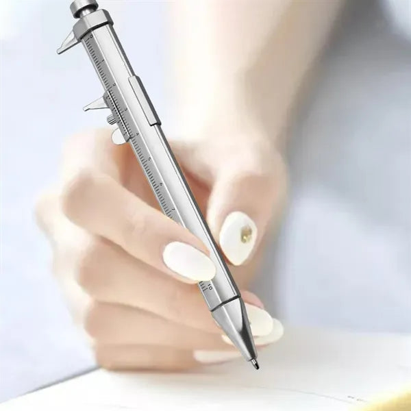 6-in-1 Metal Multi Tool Pen with Ruler and Screwdriver