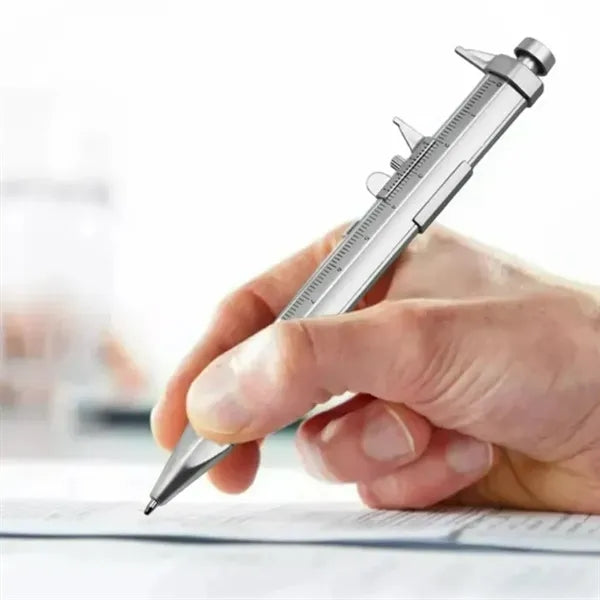 6-in-1 Metal Multi Tool Pen with Ruler and Screwdriver