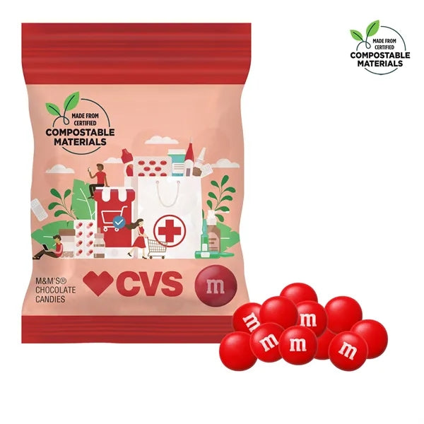 2oz ECO-Digibag, Compostable & Full Color, Color Choice M&Ms