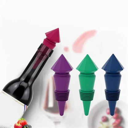 Silicone Wine Bottle Stopper with Leak Proof Seal